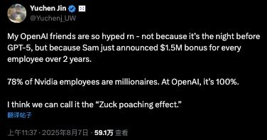 遭Meta“钞能力偷家”后 OpenAI被曝向千名员工撒钱留人