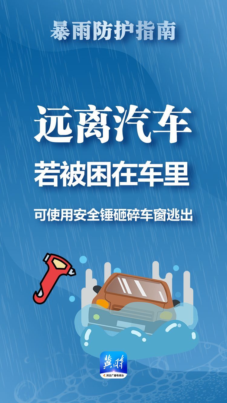 冀时海报 | 暴雨来袭，这份防护指南请收好！