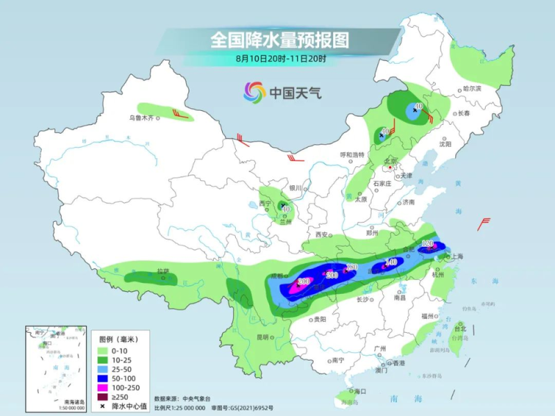 未来三天四川盆地至江淮降雨集中  江南华南高温闷热持续