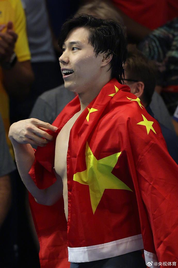 覃海洋世锦赛游泳金牌榜位列第六