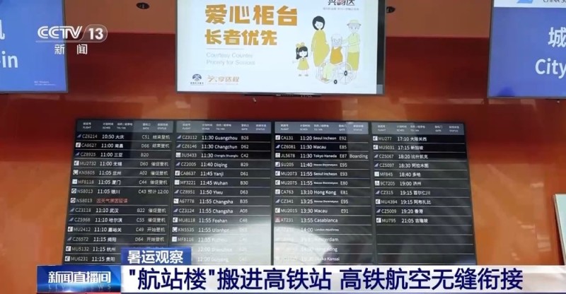 “航站楼”搬进了高铁站 空铁联运“一张网”正加速成型