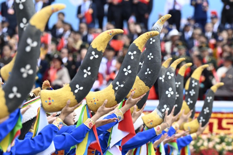 高清大图丨西藏自治区成立60周年庆祝大会现场直击