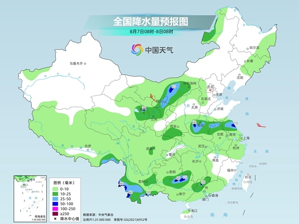 黄淮江淮等地降雨发展增多 江南华南迎持续性高温桑拿天