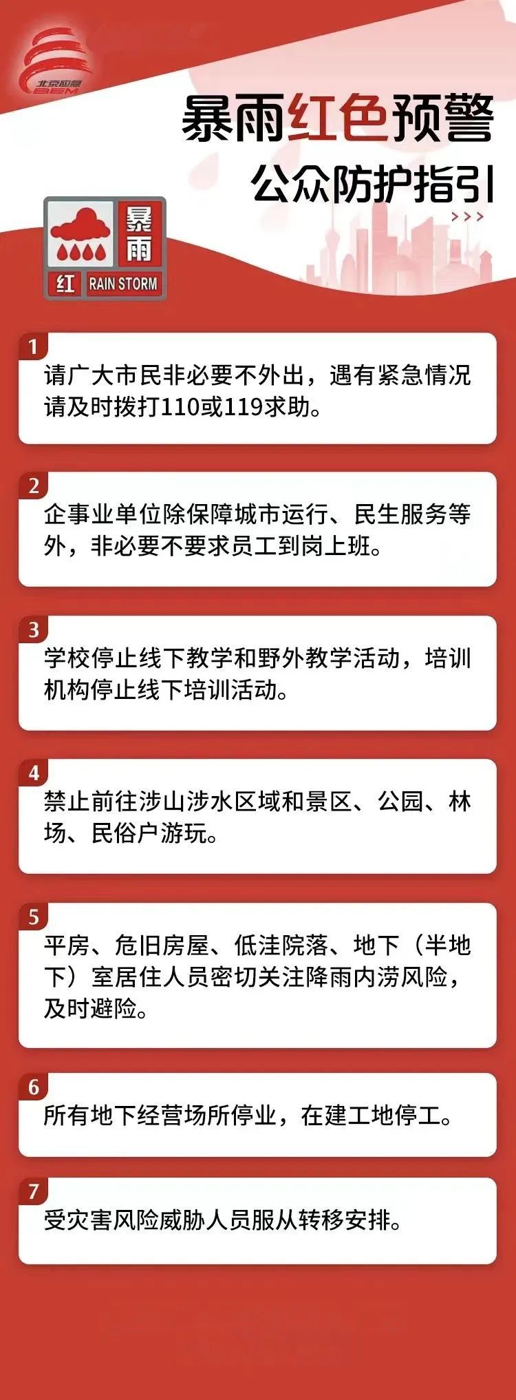 应对近期降雨，北京市体育局紧急通知：分区管控