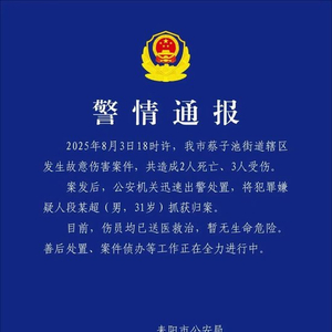 湖南耒阳一男子持刀伤人，警方通报：致2死3伤，凶手已被抓