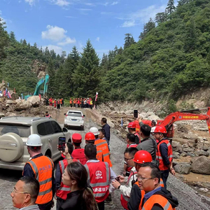 S104线抢通 甘肃榆中灾毁道路全面恢复通车