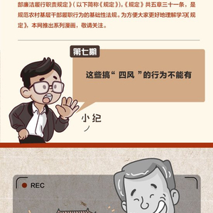 一定之规·农村基层干部廉洁履职规定 这些搞“四风”的行为不能有