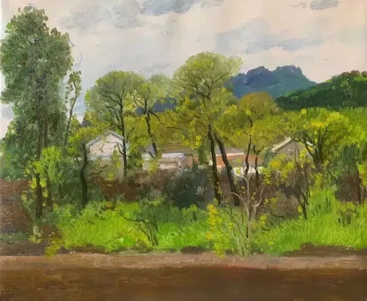 孙立新 | 北京密云山村油画风景写生
