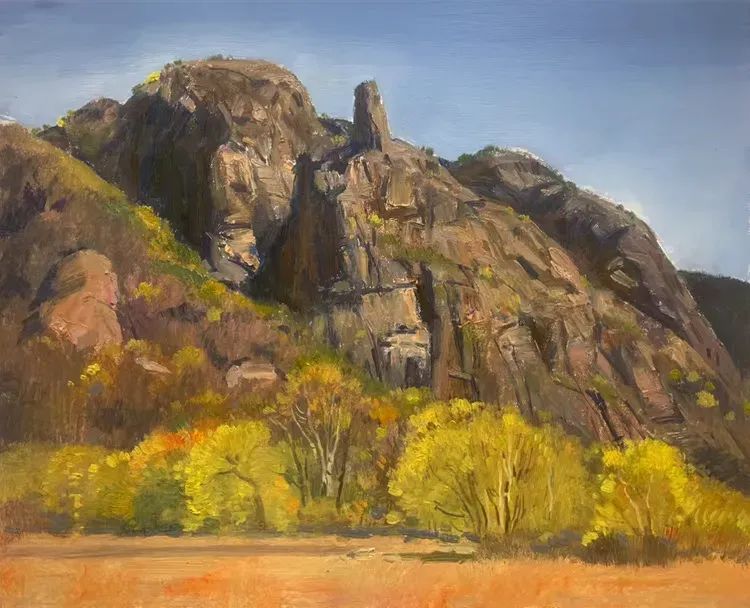 孙立新 | 北京密云山村油画风景写生