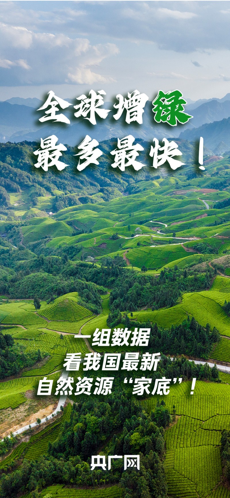 数读“十四五”答卷丨全球增绿最多最快！一组数据看我国最新自然资源“家底”！