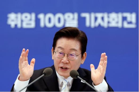 回答22个提问、持续152分钟，李在明就职百日记者会阐述国政运营方向