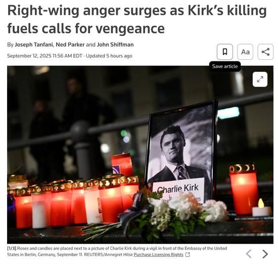 查理·柯克之死：美国政治极化的标志性悲剧