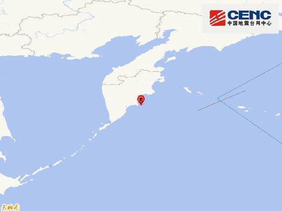 堪察加东岸附近海域发生7.3级地震 震源深度20千米