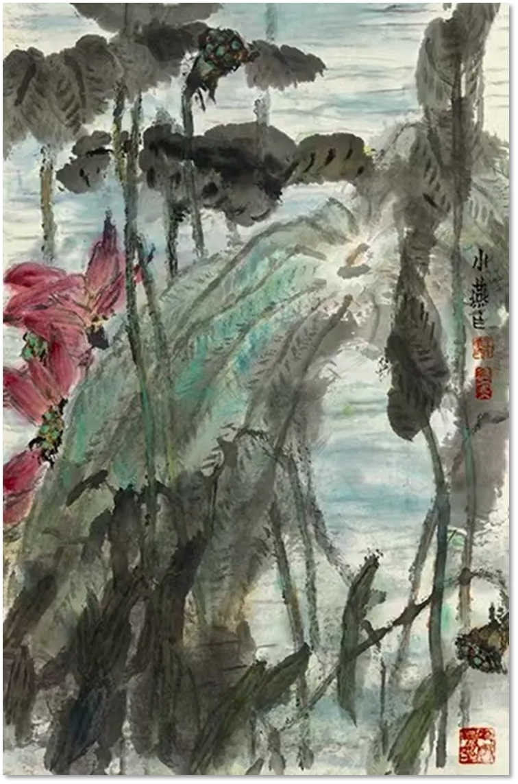 “笔墨中国山河壮歌”全国美术作品展-王小燕作品《荷韵》参展