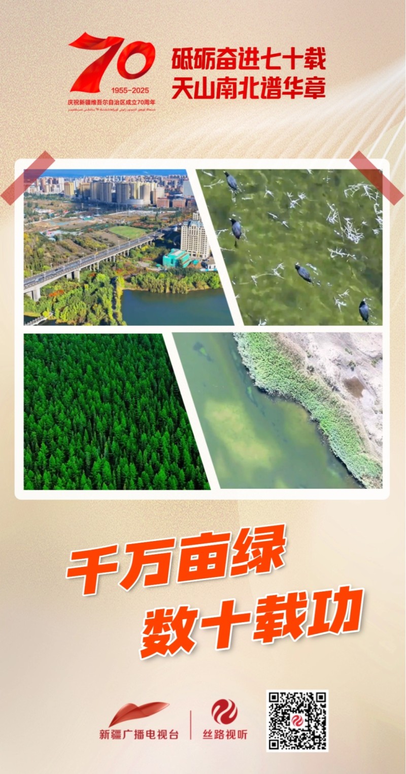 砥砺奋进七十载 天山南北谱华章 | 千万亩绿 数十载功