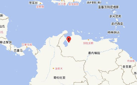 委内瑞拉发生6.2级地震，震源深度10千米
