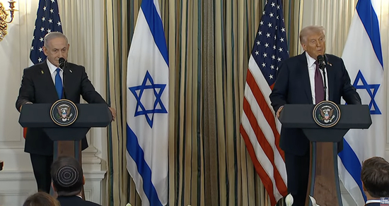 特朗普称内塔尼亚胡已接受其加沙和平计划