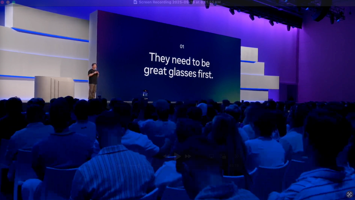 小扎演示多次翻车，但这依然是 2025 最好的 AI 眼镜 | 附现场体验