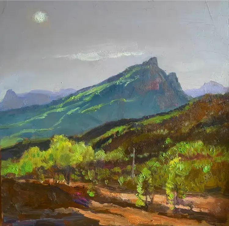 孙立新 | 北京密云山村油画风景写生