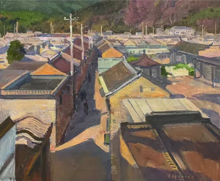 孙立新 | 北京密云山村油画风景写生