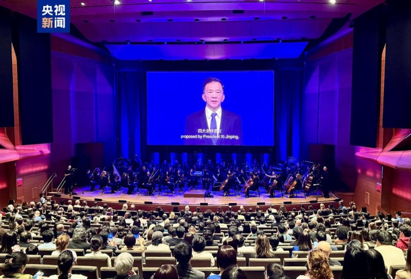 “同球共济 和平之声”电影音乐会在纽约举行