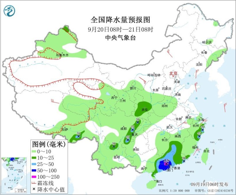 台风“米娜”将登陆广东 华西黄淮等地有较强降水