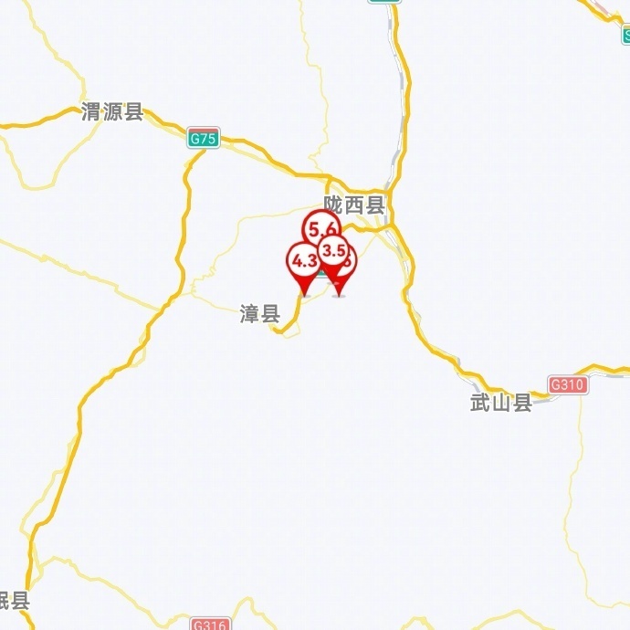 甘肃陇西地震共记录到余震42次 其中4级及以上余震2次