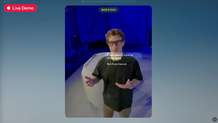 小扎演示多次翻车，但这依然是 2025 最好的 AI 眼镜 | 附现场体验