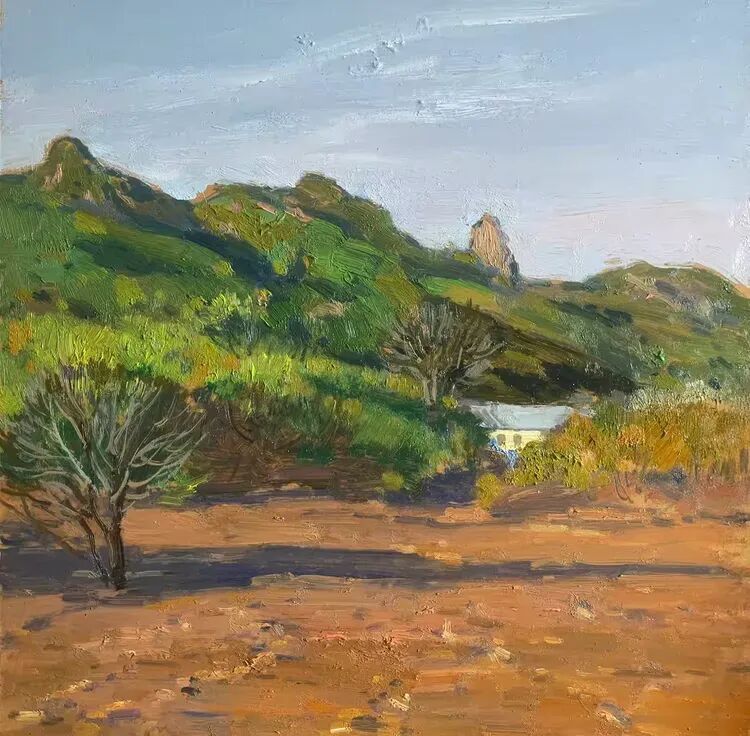 孙立新 | 北京密云山村油画风景写生