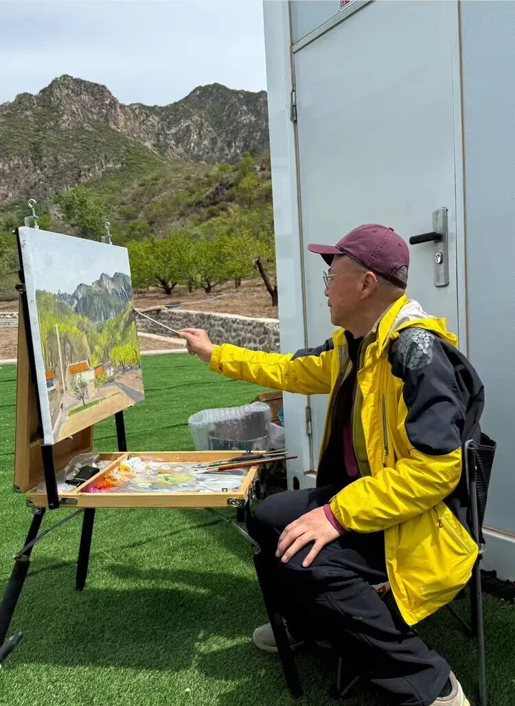 孙立新 | 北京密云山村油画风景写生