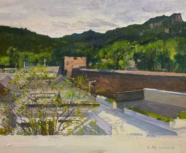 孙立新 | 北京密云山村油画风景写生