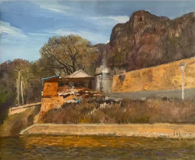 孙立新 | 北京密云山村油画风景写生