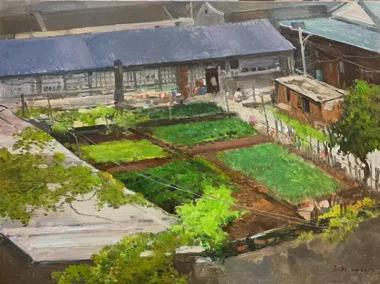 孙立新 | 北京密云山村油画风景写生
