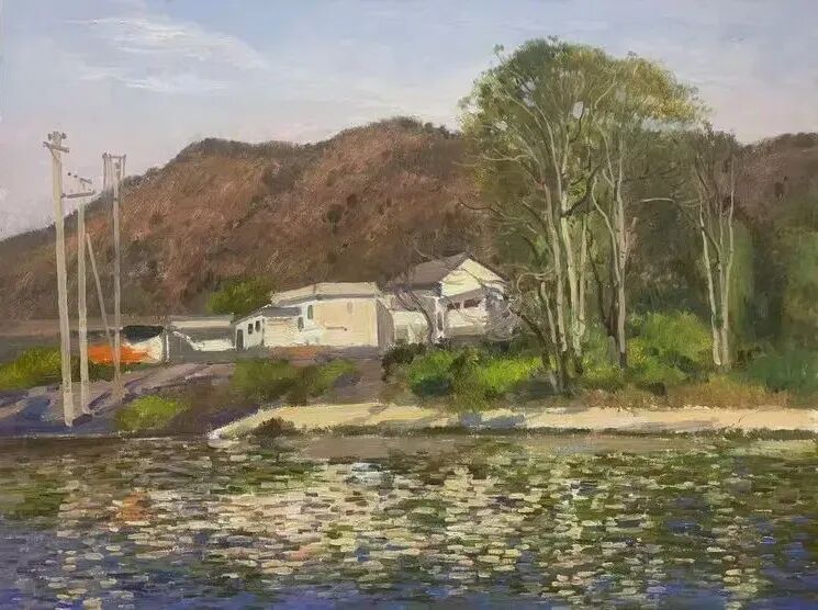 孙立新 | 北京密云山村油画风景写生