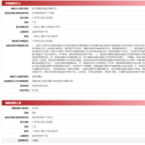 突发！零跑汽车成失信被执行人，创始人被限制高消费！旗下公司拖欠361万元，被知名租车公司追债