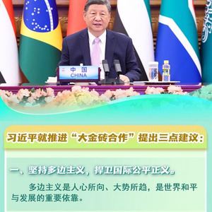 【讲习所·中国与世界】习近平：以“三个坚持”推进“大金砖合作”