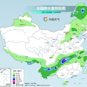 周末我国暴雨范围缩减 下周北方气温将大面积创下半年来新低