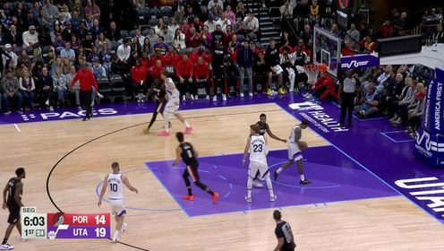 季前赛-杨瀚森3分+六犯 格兰特32+6 开拓者3人20+憾负爵士