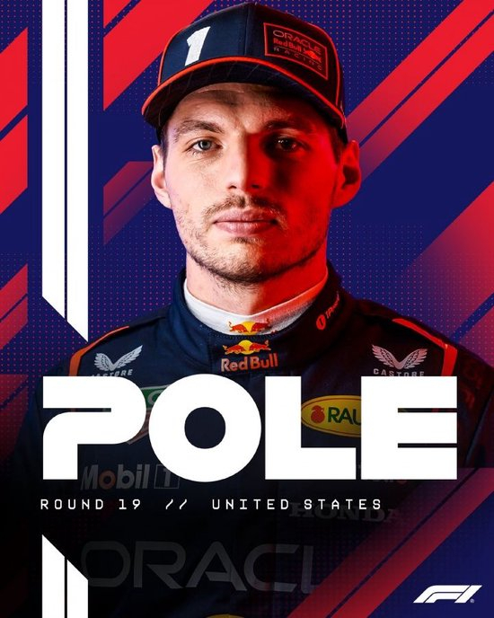 太快了！F1美国站排位赛：维斯塔潘杆位，诺里斯、勒克莱尔二三名