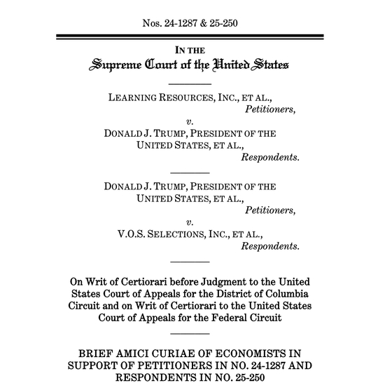 伯南克、耶伦等近50位经济学家敦促美国最高法院推翻特朗普多数关税