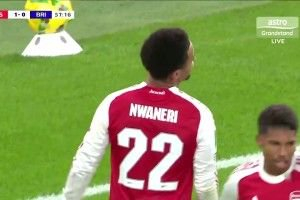 各项赛事8连胜!阿森纳2-0布莱顿晋级联赛杯8强 恩瓦内里萨卡建功