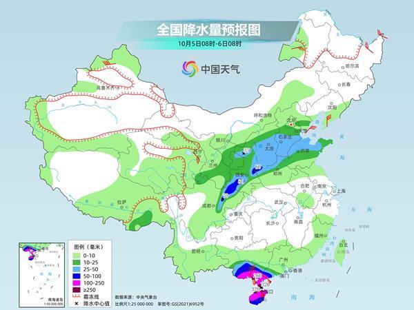 华南台风雨进入核心影响时段 北方气温将明显下降
