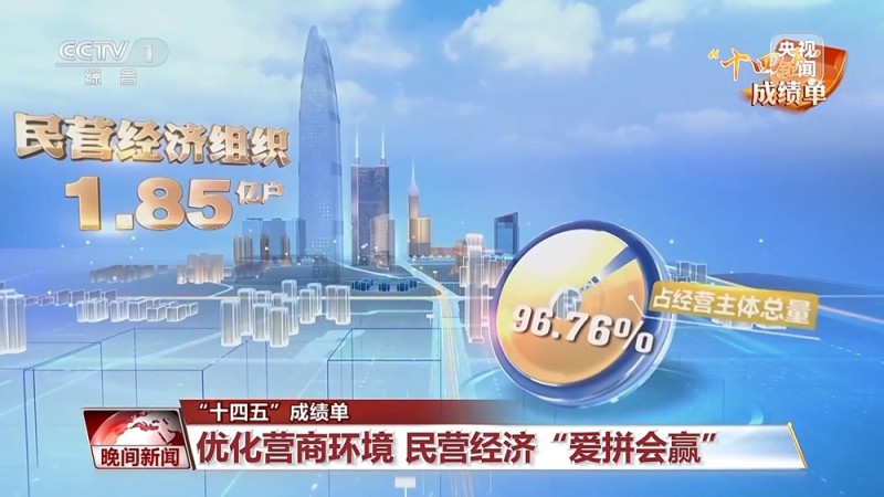 “十四五”成绩单丨规模与质量双提升 一组数据看民营经济“爱拼会赢”
