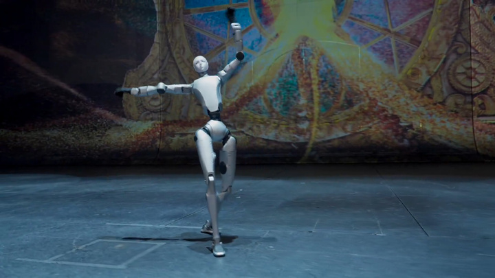 刚刚,宇树发布180cm仿生人形机器人!会跳芭蕾能打功夫,撞脸经典科幻片