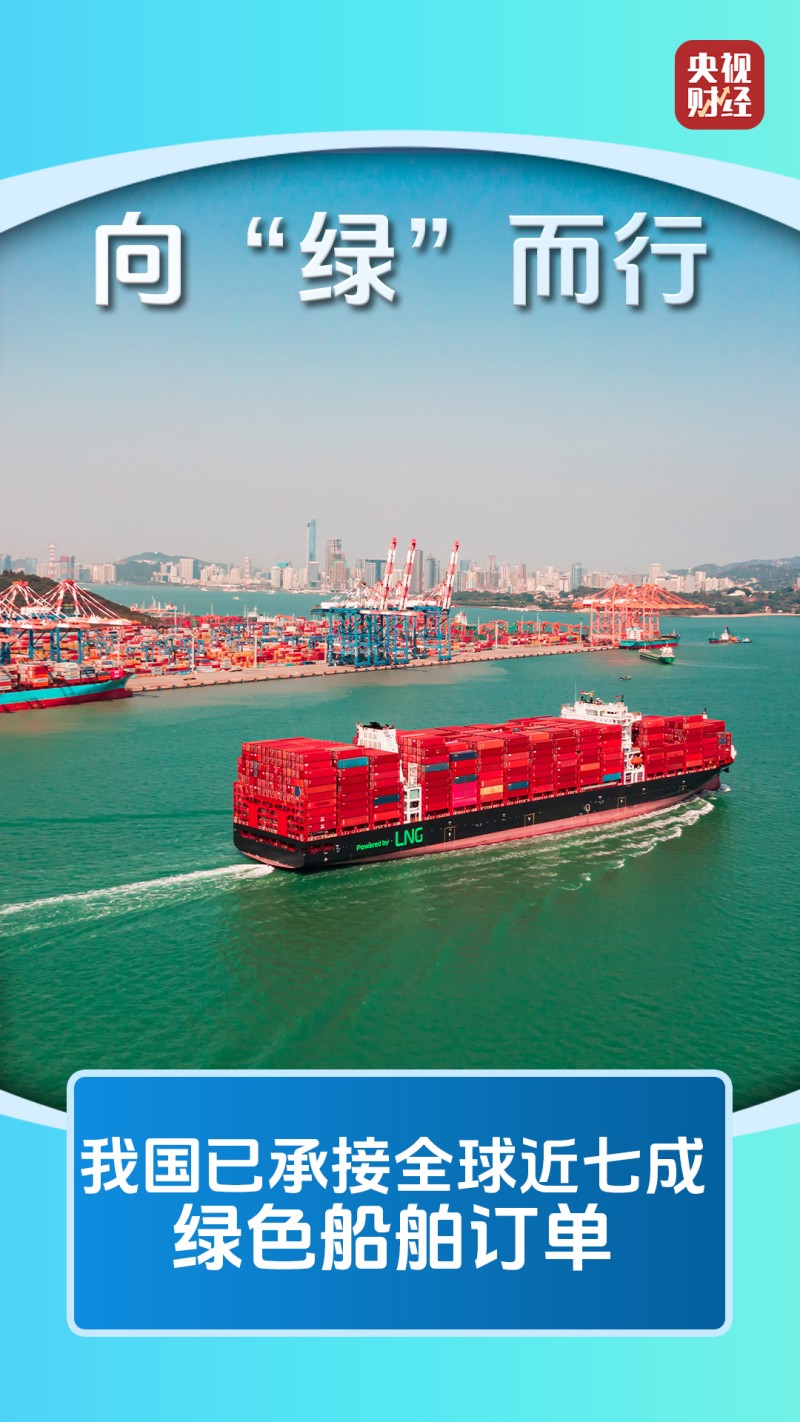 中国经济UP↑丨两天两艘!领航全球!中国船舶工业向“绿”而行