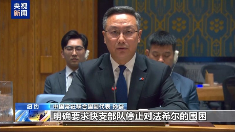 视频丨安理会审议苏丹局势 中方:停火止战止暴是当务之急