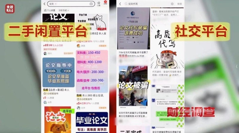 财经调查丨网络“暗语”接单 批量造假！曝光论文“黑工厂”