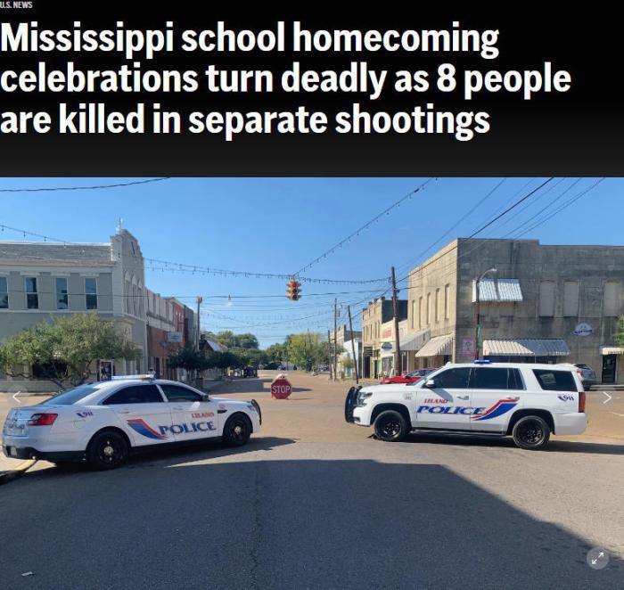 “可怕的场景” 美国一夜发生多起枪击案已致8死多伤