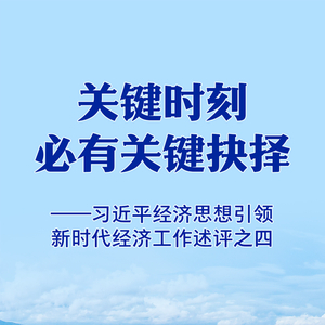 关键时刻必有关键抉择——习近平经济思想引领新时代经济工作述评之四