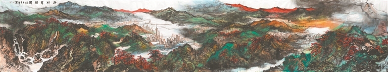 长卷绘珠江 丹青融万象